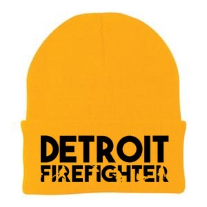 Detroit Firefighter Gift Firefighter Dad Gift Funny Gift Knit Cap Winter Beanie