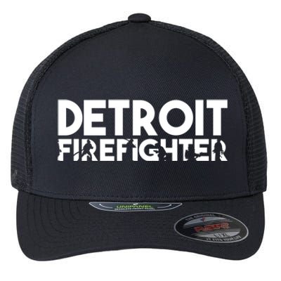 Detroit Firefighter Gift Firefighter Dad Gift Funny Gift Flexfit Unipanel Trucker Cap