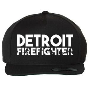 Detroit Firefighter Gift Firefighter Dad Gift Funny Gift Wool Snapback Cap