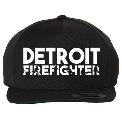 Detroit Firefighter Gift Firefighter Dad Gift Funny Gift Wool Snapback Cap