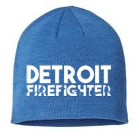 Detroit Firefighter Gift Firefighter Dad Gift Funny Gift Sustainable Beanie