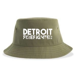 Detroit Firefighter Gift Firefighter Dad Gift Funny Gift Sustainable Bucket Hat