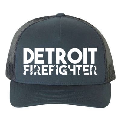 Detroit Firefighter Gift Firefighter Dad Gift Funny Gift Yupoong Adult 5-Panel Trucker Hat