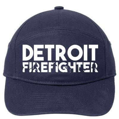 Detroit Firefighter Gift Firefighter Dad Gift Funny Gift 7-Panel Snapback Hat