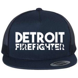 Detroit Firefighter Gift Firefighter Dad Gift Funny Gift Flat Bill Trucker Hat