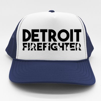 Detroit Firefighter Gift Firefighter Dad Gift Funny Gift Trucker Hat