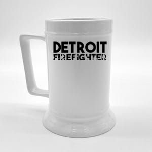 Detroit Firefighter Gift Firefighter Dad Gift Funny Gift Beer Stein