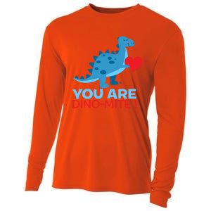 Dinosaur Funny Gift You Are Dinofunny Giftmite Gift Cooling Performance Long Sleeve Crew