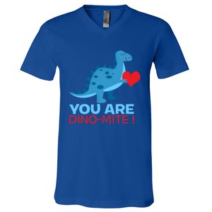 Dinosaur Funny Gift You Are Dinofunny Giftmite Gift V-Neck T-Shirt