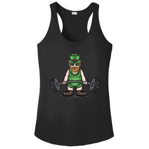 Deadlift Fitness Gym Leprechaun St Patricks Day Meaningful Gift Ladies PosiCharge Competitor Racerback Tank