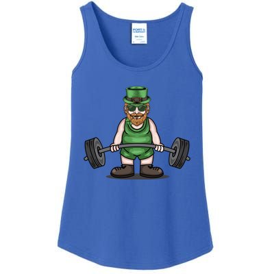 Deadlift Fitness Gym Leprechaun St Patricks Day Meaningful Gift Ladies Essential Tank