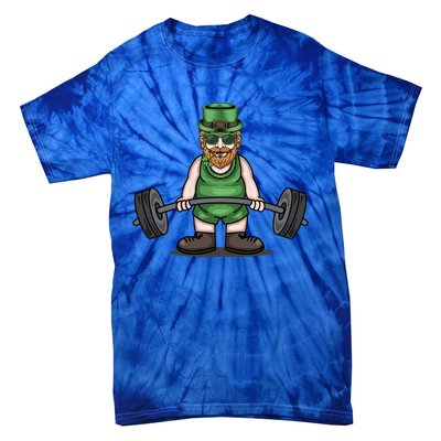 Deadlift Fitness Gym Leprechaun St Patricks Day Meaningful Gift Tie-Dye T-Shirt