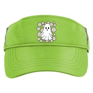 Daisy Floral Ghost Cute Halloween Adult Drive Performance Visor