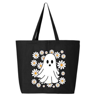 Daisy Floral Ghost Cute Halloween 25L Jumbo Tote