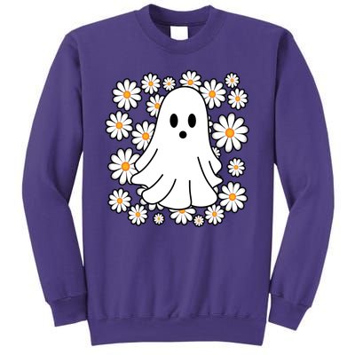 Daisy Floral Ghost Cute Halloween Sweatshirt