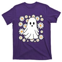 Daisy Floral Ghost Cute Halloween T-Shirt