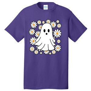 Daisy Floral Ghost Cute Halloween Tall T-Shirt