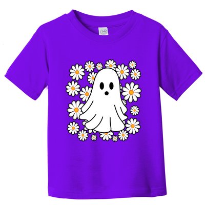 Daisy Floral Ghost Cute Halloween Toddler T-Shirt