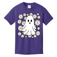 Daisy Floral Ghost Cute Halloween Kids T-Shirt