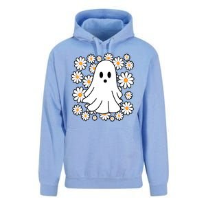 Daisy Floral Ghost Cute Halloween Unisex Surf Hoodie