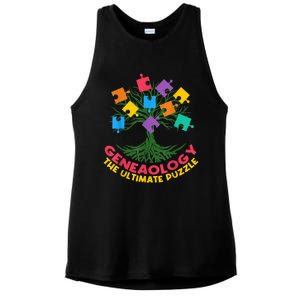 DNA Fractal Genealogy Of Life Genetics Tree Biology Class Ladies PosiCharge Tri-Blend Wicking Tank