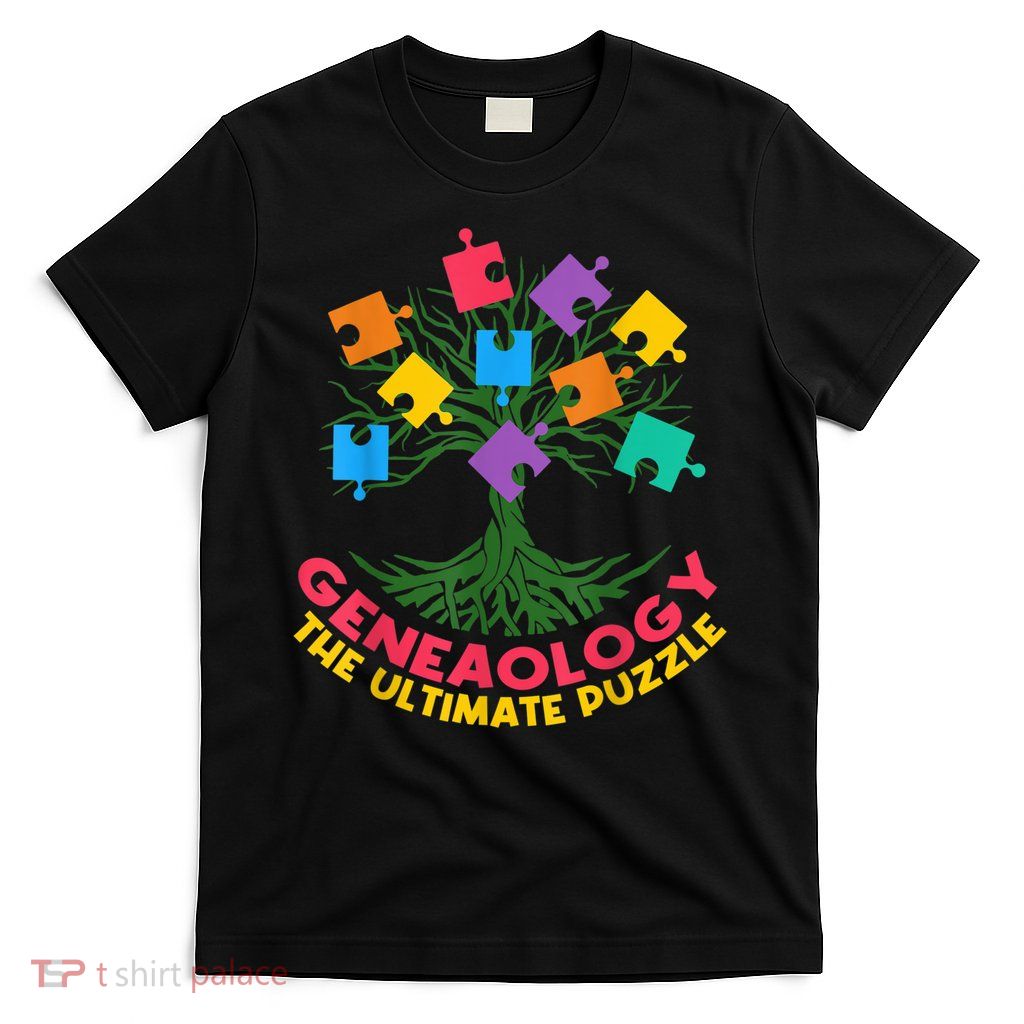 DNA Fractal Genealogy Of Life Genetics Tree Biology Class T-Shirt