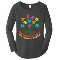 DNA Fractal Genealogy Of Life Genetics Tree Biology Class Women's Perfect Tri Tunic Long Sleeve Shirt