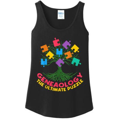 DNA Fractal Genealogy Of Life Genetics Tree Biology Class Ladies Essential Tank