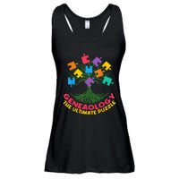 DNA Fractal Genealogy Of Life Genetics Tree Biology Class Ladies Essential Flowy Tank