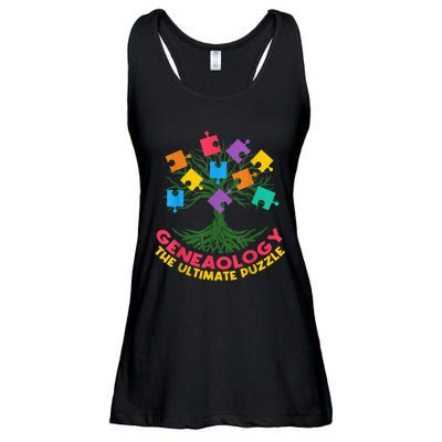 DNA Fractal Genealogy Of Life Genetics Tree Biology Class Ladies Essential Flowy Tank