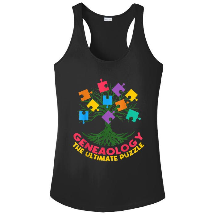 DNA Fractal Genealogy Of Life Genetics Tree Biology Class Ladies PosiCharge Competitor Racerback Tank