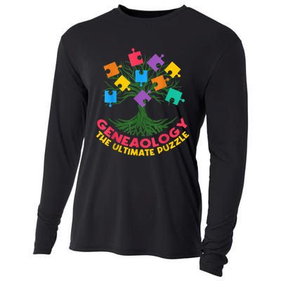 DNA Fractal Genealogy Of Life Genetics Tree Biology Class Cooling Performance Long Sleeve Crew