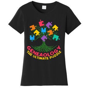 DNA Fractal Genealogy Of Life Genetics Tree Biology Class Women's T-Shirt