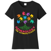 DNA Fractal Genealogy Of Life Genetics Tree Biology Class Women's T-Shirt