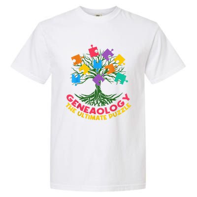 DNA Fractal Genealogy Of Life Genetics Tree Biology Class Garment-Dyed Heavyweight T-Shirt