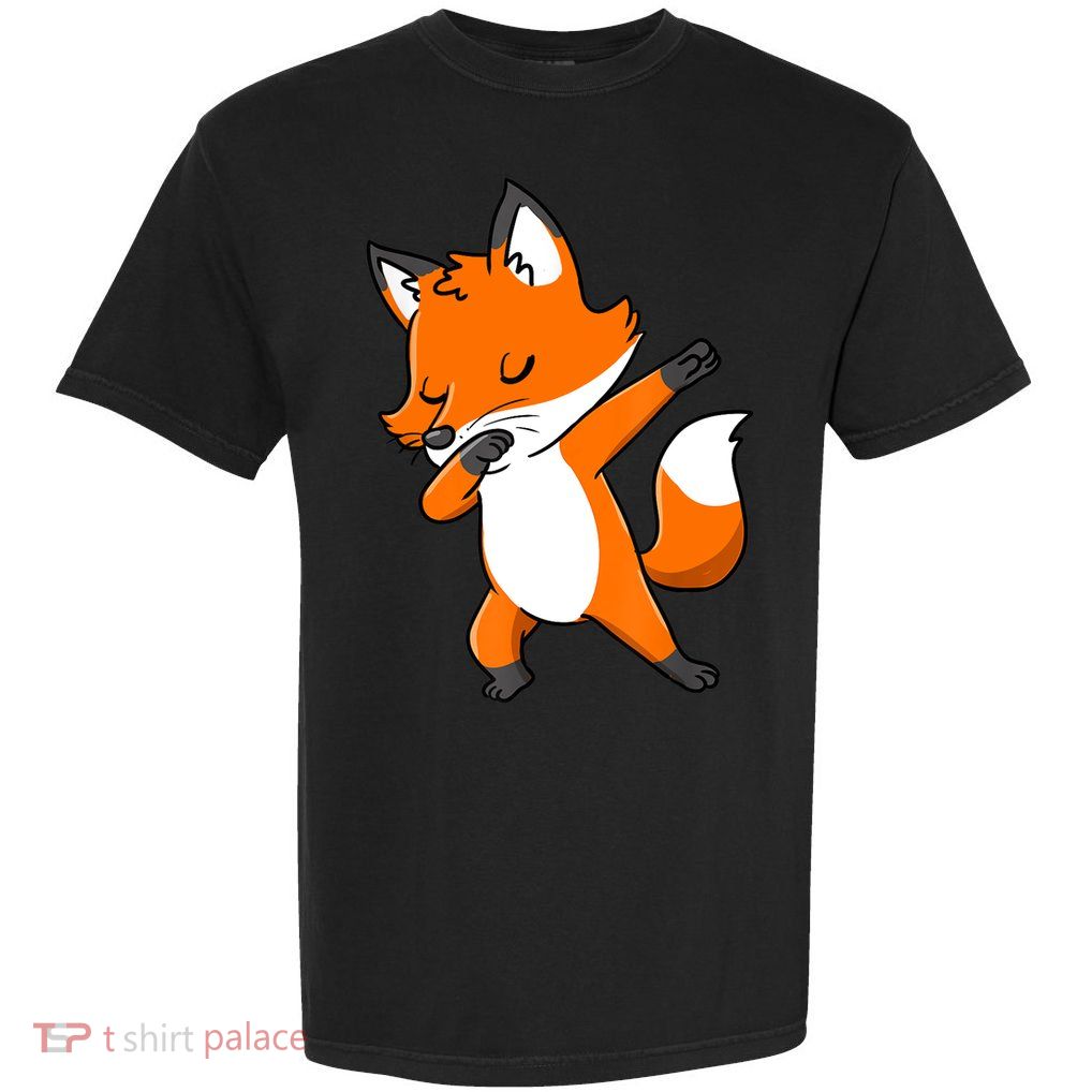 Dabbing Fox Gift For Fox Lover Gift Garment-Dyed Heavyweight T-Shirt