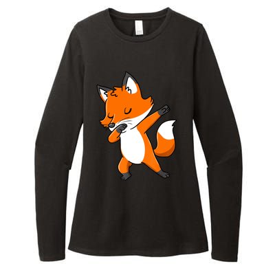 Dabbing Fox Gift For Fox Lover Gift Womens CVC Long Sleeve Shirt