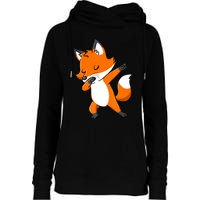 Dabbing Fox Gift For Fox Lover Gift Womens Funnel Neck Pullover Hood