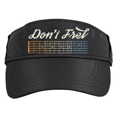Don't Fret Guitar Funny Acoustic Electric Guitarist Music Adult Drive Performance Visor