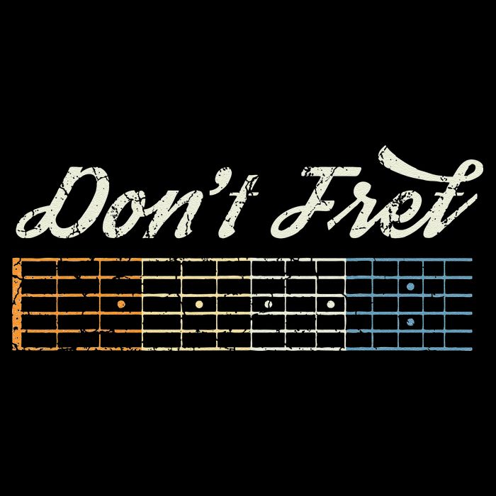 Don't Fret Guitar Funny Acoustic Electric Guitarist Music Zip Tote Bag