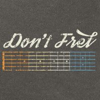Don't Fret Guitar Funny Acoustic Electric Guitarist Music Cotton Canvas Backpack