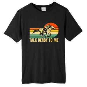 Derby Funny Horse Racing Retro Kentucky Talk To Me Tall Fusion ChromaSoft Performance T-Shirt