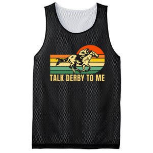 Derby Funny Horse Racing Retro Kentucky Talk To Me Mesh Reversible Basketball Jersey Tank