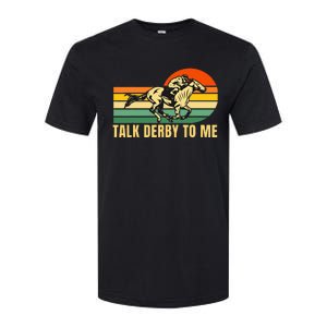 Derby Funny Horse Racing Retro Kentucky Talk To Me Softstyle CVC T-Shirt