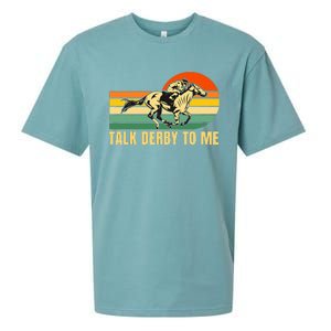 Derby Funny Horse Racing Retro Kentucky Talk To Me Sueded Cloud Jersey T-Shirt