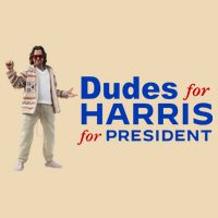 Dudes For Harris For President Drawstring Bag
