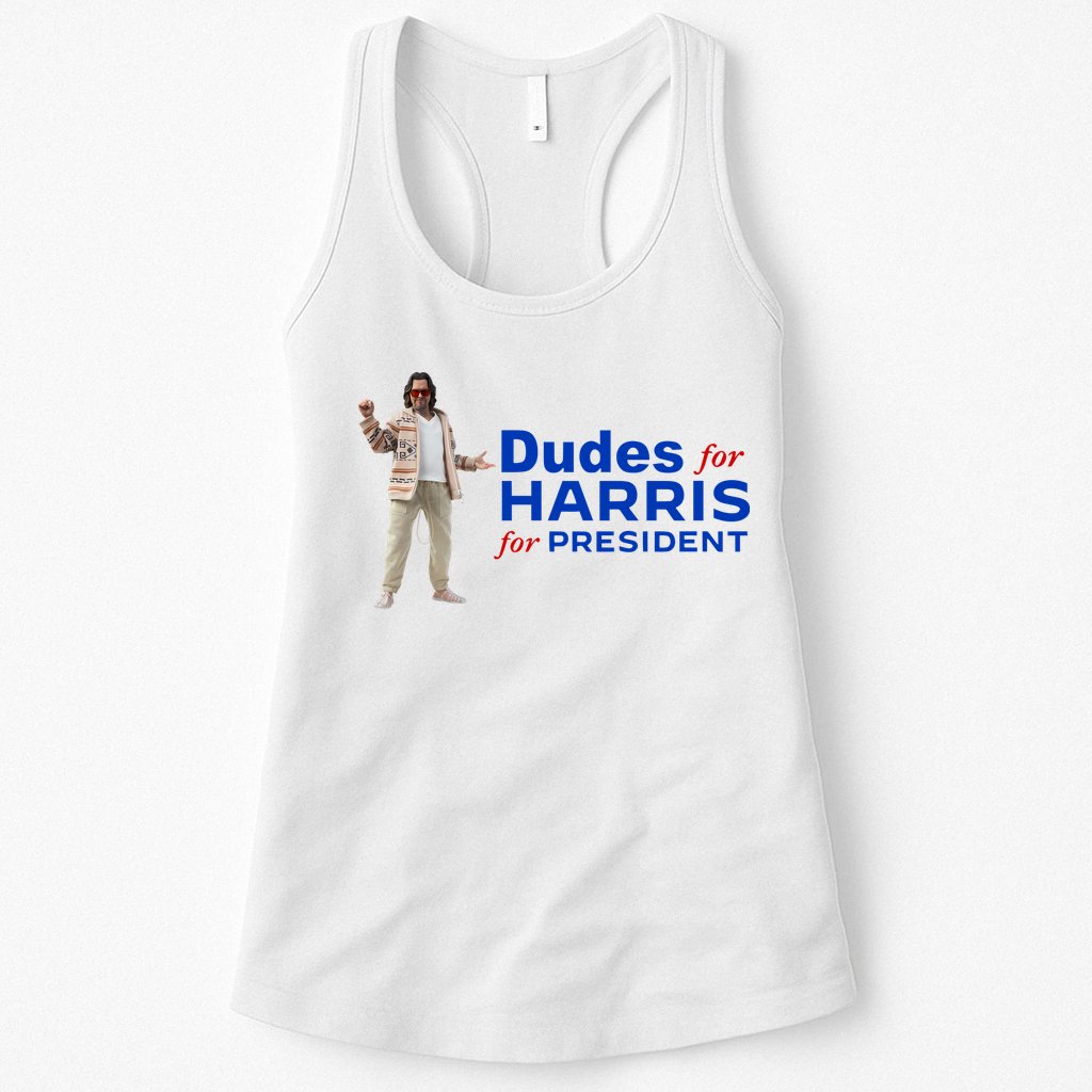 Dudes For Harris For President Womens Tank Top