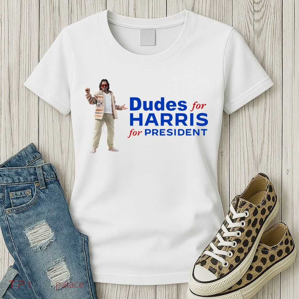 Dudes For Harris For President Womens T-Shirt