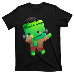 Dabbing Frankenstein Halloween Costume Monster Zombie T-Shirt