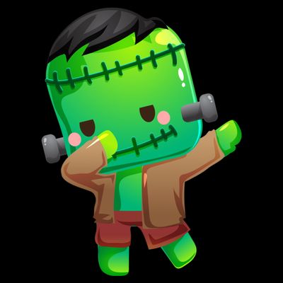Dabbing Frankenstein Halloween Costume Monster Zombie T-Shirt